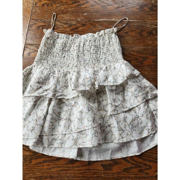 NWT Shona Joy Monique Smocked Floral Mini Skirt sz 8 - Picture 2 of 4